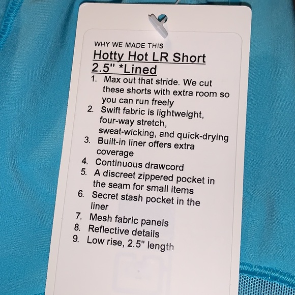 🌿NWT Lululemon Hotty Hot Low Rise Short 2.5” *Lined - Picture 2 of 6